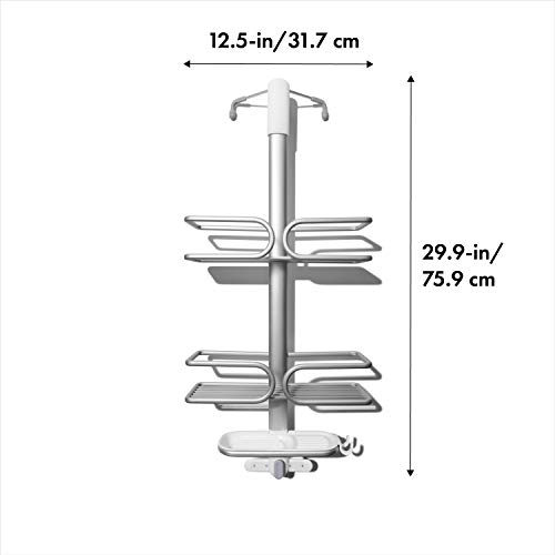 OXO Good Grips Over The Door Aluminum Shower Caddy