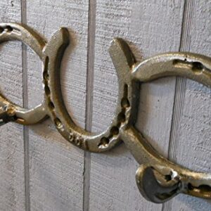 Horseshoe Bath Accessory Set in Natural Iron w/Token