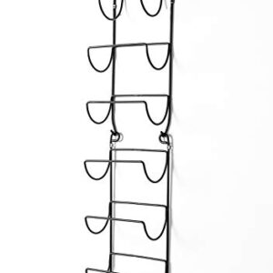 SODUKU Towel Rack Wall Mounted Metal Wine Rack Towel Shelf for Bathroom Black