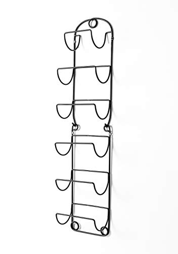 SODUKU Towel Rack Wall Mounted Metal Wine Rack Towel Shelf for Bathroom Black