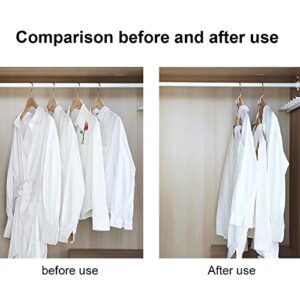 12PCS Space Saving Clothes Hangers, Clothes Organiser for Wardrobe Closet, Clothes Hangers Space Savers, Magic Hangers, Clothes Hanger Connector Hooks, Cascading Clothes Hangers White