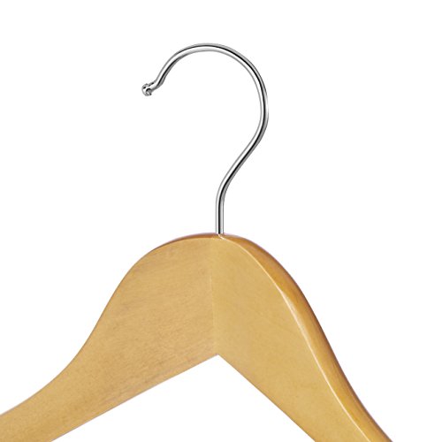 Whitmor GRADE A Natural Wood Suit Hangers (Set of 4)