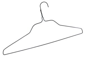fabricare choice - box of 100 18" black wire shirt hangers