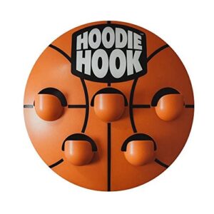 hoodie hook – organize multiple hoodies, coats, bookbags, heavy duty, easy to install - over the door hook and wall mounted hook - kid friendly