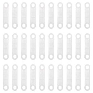 doitool hanger grip strip 50pcs clear non- slip rubber clothes hanger grips, clothing hanger strips windproof silicone clothes hanging accessories hanging clothes gripper