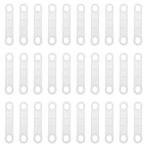 DOITOOL Hanger Grip Strip 50PCS Clear Non- Slip Rubber Clothes Hanger Grips, Clothing Hanger Strips Windproof Silicone Clothes Hanging Accessories Hanging Clothes Gripper