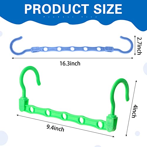 24 Pieces Hanger Organizer Plastic Space Saving Hanger Clothes Hanger Multi Color Clothes Hanger for Home Dorm Closet Storage Apartment Bedroom Essentials