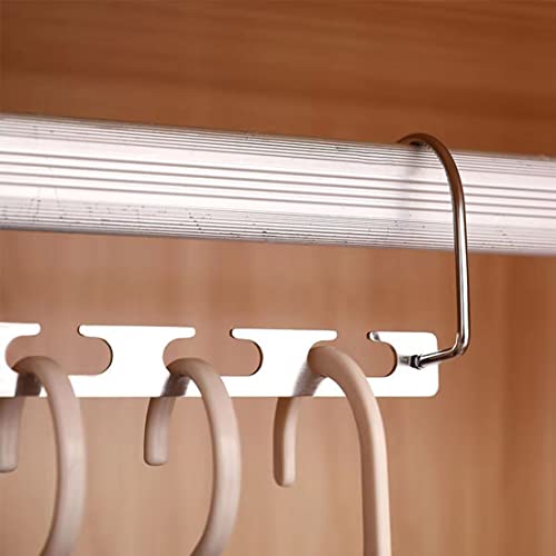 Xiongqi Space Saving Hangers Metal Magic Cascading Hanger 6 x 2 Slots Closet Clothing Organizers Heart Hook Design Organizer