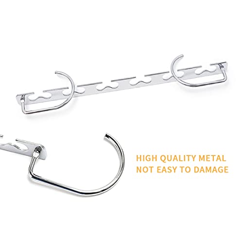 Xiongqi Space Saving Hangers Metal Magic Cascading Hanger 6 x 2 Slots Closet Clothing Organizers Heart Hook Design Organizer