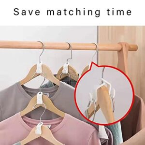 Rollbin Clothes Hanger Connector Hooks Space Saving Hanger Extender Cascading Clothes Hooks 50pcs,Outfit Hangers Suitable for Home Bedroom Save Matching Time