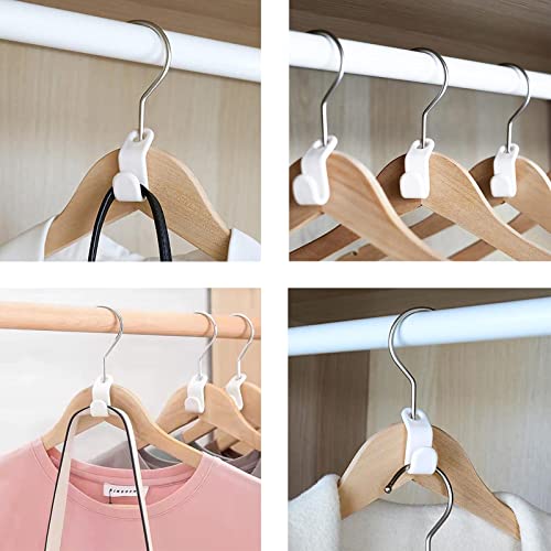 Rollbin Clothes Hanger Connector Hooks Space Saving Hanger Extender Cascading Clothes Hooks 50pcs,Outfit Hangers Suitable for Home Bedroom Save Matching Time