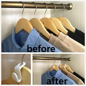 Rollbin Clothes Hanger Connector Hooks Space Saving Hanger Extender Cascading Clothes Hooks 50pcs,Outfit Hangers Suitable for Home Bedroom Save Matching Time