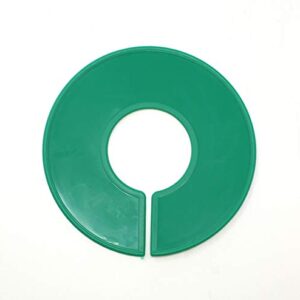 JSP Manufacturing Green Round Plastic Blank Rack Size Dividers - Multi-Pack (200)