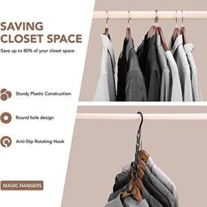 COZYMOOD Magic Clothes Hangers Smart Closet Saver Pack of 8, Sturdy Space Saving Hangers, Hanger Organizer, Closet Hangers, Closet Organizers and Storage, Dorm Home Bedroom Essentials