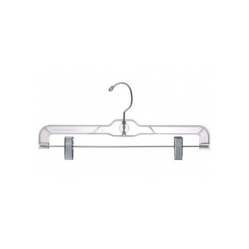 Only Hangers Clear 14 Inch Pant, Skirt, Slacks Hangers (10)