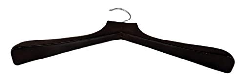 Walnut Finish Deluxe Coat Hanger (Set of 5)