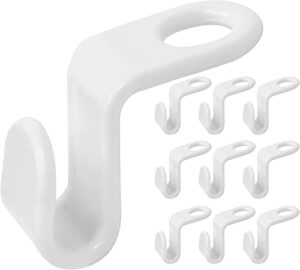 clothes hanger connector hooks hangers space saving for wardrobes white pack of 20