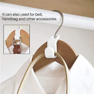 Clothes Hanger Connector Hooks Hangers Space Saving for Wardrobes White Pack of 20