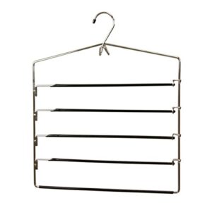 home basics chrome trouser hanger black