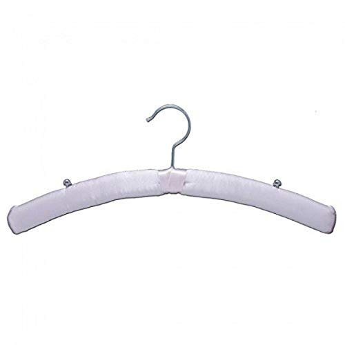 NAHANCO 3395368HU Satin Padded Hangers - 15 1/2", Pink (Pack of 12)