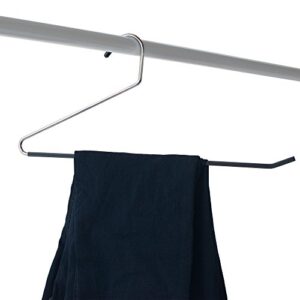 NAHANCO 2-16HU 16" Metal Pant Hanger with Black Non Slip Bar (Pack of 12)