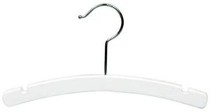 only hangers 10" white baby/infant top hanger - pack of 25