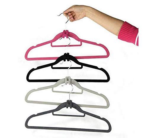 WOIWO 10Pcs Cascading Hanger Hooks Connector for Stack Clothes,Space-Saving Attachment Huggable Style Hangers