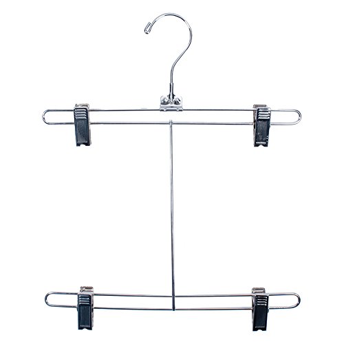 NAHANCO BSH12-50 12" Chrome-Plated Bikini Hanger with Chrome Drop 50 /Carton