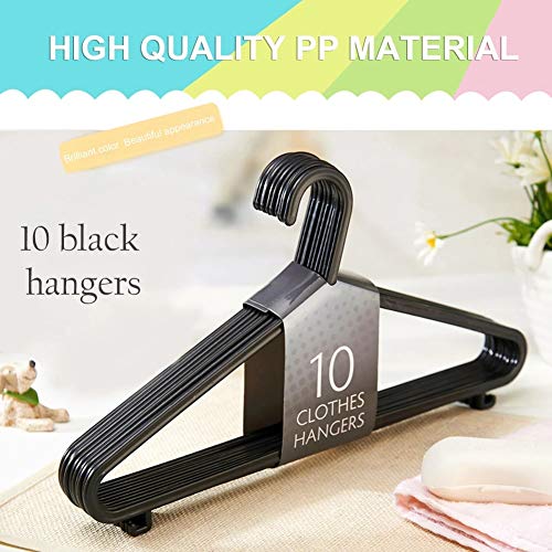 WALNUT 10 Black Clothes Rack Sets, Simple Style, Pressure-Resistant and Color-Resistant, Standard Size Clothes Racks to Save Space