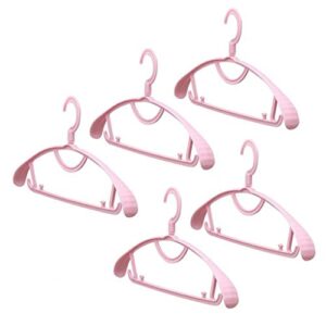 doubao 5pcs non-slip thickened plastic clothes hangers shirts pants clothes wide shoulder racks home supplies (color : d, size : 19cm x 40.3cm x 3cm)