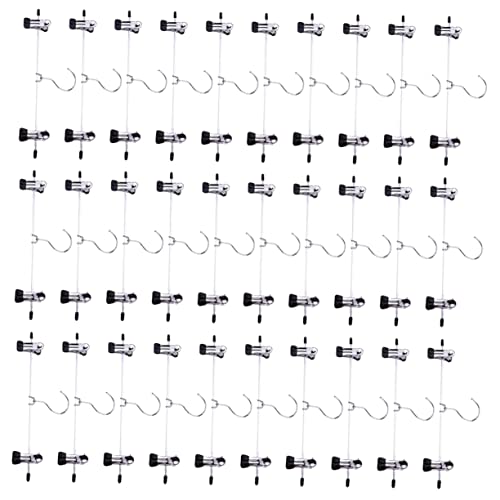 Holibanna 30pcs Boot Hanging Hold Clip Clothes Hangers Clip Hanger Stainless Steel Hangers Trouser Hangers Retractable Clothes Rack Simple Hanger Practical Hanger Clip Hanger Jeans