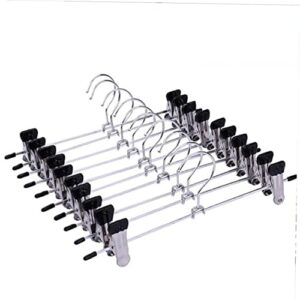 Holibanna 30pcs Boot Hanging Hold Clip Clothes Hangers Clip Hanger Stainless Steel Hangers Trouser Hangers Retractable Clothes Rack Simple Hanger Practical Hanger Clip Hanger Jeans