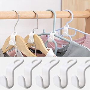 riipoo clothes hanger connector hooks 50pcs, closet hangers hooks space saving for hanging clothes