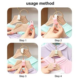 RIIPOO Clothes Hanger Connector Hooks 50PCS, Closet Hangers Hooks Space Saving for Hanging Clothes