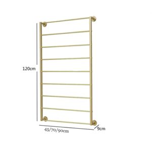 Wall Mounted Metal Scarves Display Silk Scarf Rack Organizer Clothes Racks Garment Shawl Fabric Hanging Ties Holder ,Clothing Store Retail Racks commercial Hanger Shelves Show Rack ( Color : Gold , Si