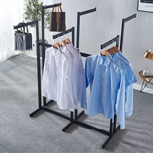 modern clothing store garment rack for boutiques ,floor-standing clothes shelves heavy duty black 6 way rack,commercial grade nakajima clothes display rack,rack for hanging clothes retail display
