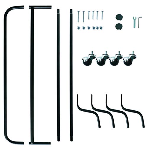 Clothing Rack Garment Rack with Wheel, Commercial Clothing Rack for Hanging Clothes Rolling Clothing Rack 47'*58',200lbs