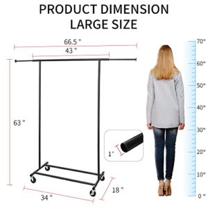 Fishat Simple & Heavy Duty Single Standard Rod Garment Rack