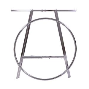 Econoco Display Rack Round – Round Folding Rack, 42” Diameter Folding Round Clothes Rack, Folding Round Garment Rack, Folding Display Rack, Chrome