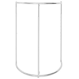 Half Round Clothing Rack Adjustable Height 43" Diameter