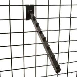 only garment racks #1925b (0) black 6-ball waterfall fadeout for wire grid wall (0)