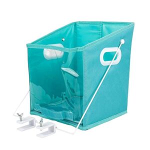 baihuaxin closet caddy - pull down foldable storage bin,foldable organizers with transparent window for bedroom bathroom clothing storage organizer