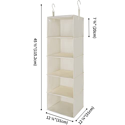 GRANNY SAYS Bundle of 2-Pack Toy Boxes & 1-Pack Hanging Closet Organizer