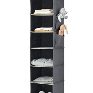 YOUDENOVA Hanging Closet Organizers and Storage, 6-Shelf Closet Hanging Storage Shelves