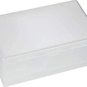 Battery Storage Caddy | Organize Multi Sized Spare Batteries | See-Through Plastic Container (1)