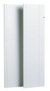 easy track vertical panels closet storage, 72" - 2 pack, white