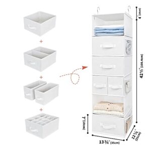 GRANNY SAYS Bundle of 1-Pack Hanging Closet Organizers and Storage & 3-Pack Clothing Storage Bins