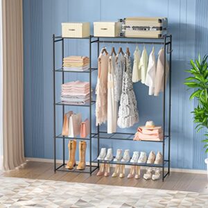 Neprock 16 Cube Closet Organizers Bundle with Clothing Rack with Shelves