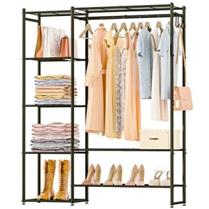 Neprock 16 Cube Closet Organizers Bundle with Clothing Rack with Shelves