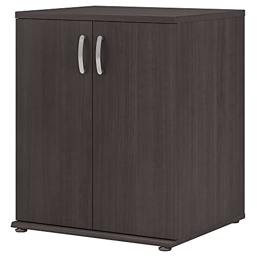 Bush Business Furniture Universal Storage Closet Organizer with Doors and Shelves, Storm Gray